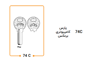 کلید پارس راست 74C