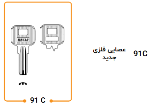 کلید آریا ناودونی 91C